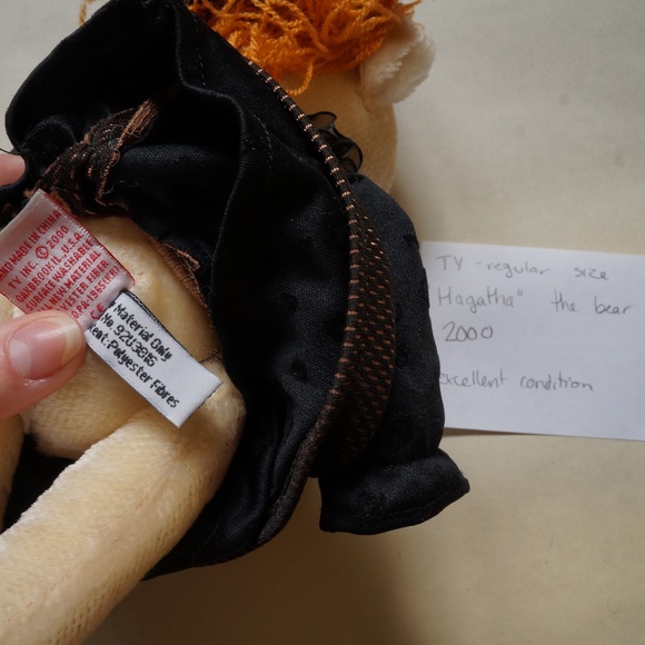 TY - beanie baby - hagatha the bear (2000) - Picture 3 of 3